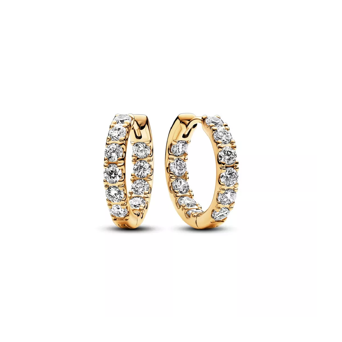 Arracades Pandora 14k gold-plated zircon - 263002C01