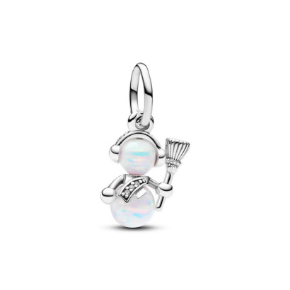 Charm Pandora plata muñeco nieve opalo - 792981C01