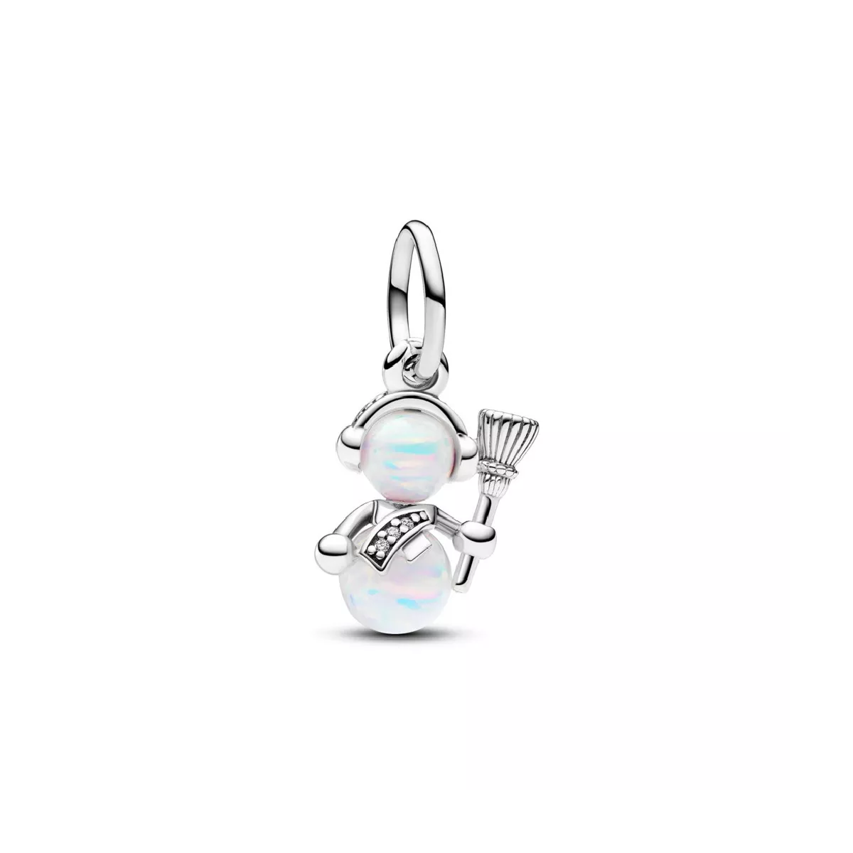 Charm Pandora plata ninot de neu opal - 792981C01
