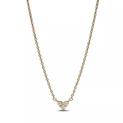 Colgante Pandora plata 14k gold-plated circon  - 363014C01-45