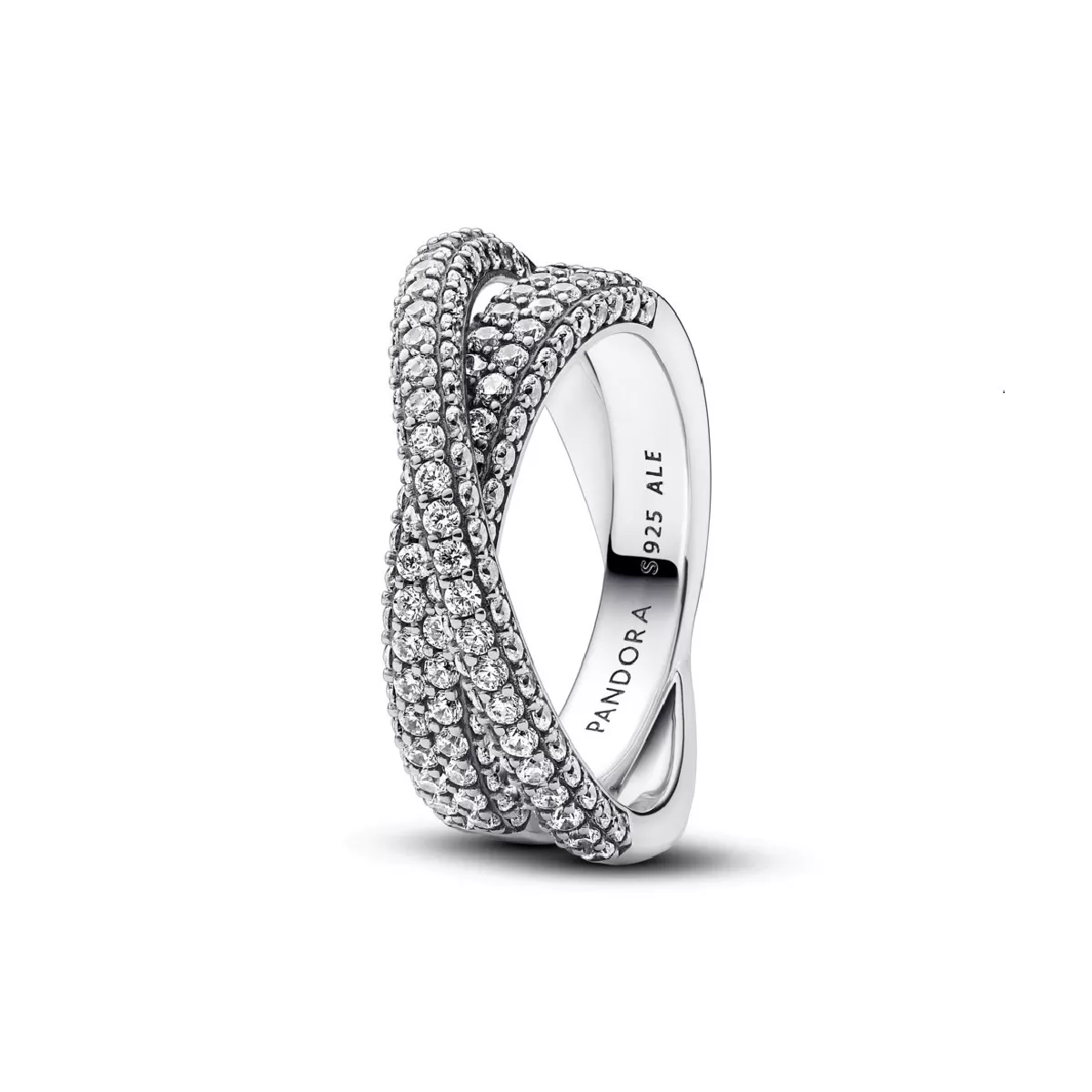 Anell Pandora creuat plata zircon - 193022C01