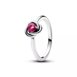Anell Pandora plata nus zircon rosa - 192993C10