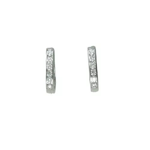 Arracades or blanc 18k 12bri-0.51k tanca catalana - B26