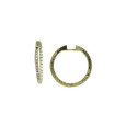 Arracades or groc 18k brillants 0.52k diametre 24mm - A46G
