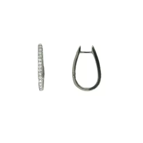 Arracades or blanc 18k diametre 10x16mm bri-0.40k - B41G