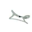 Anillo oro blanco doble 0.095k brillantes - FBR1246S