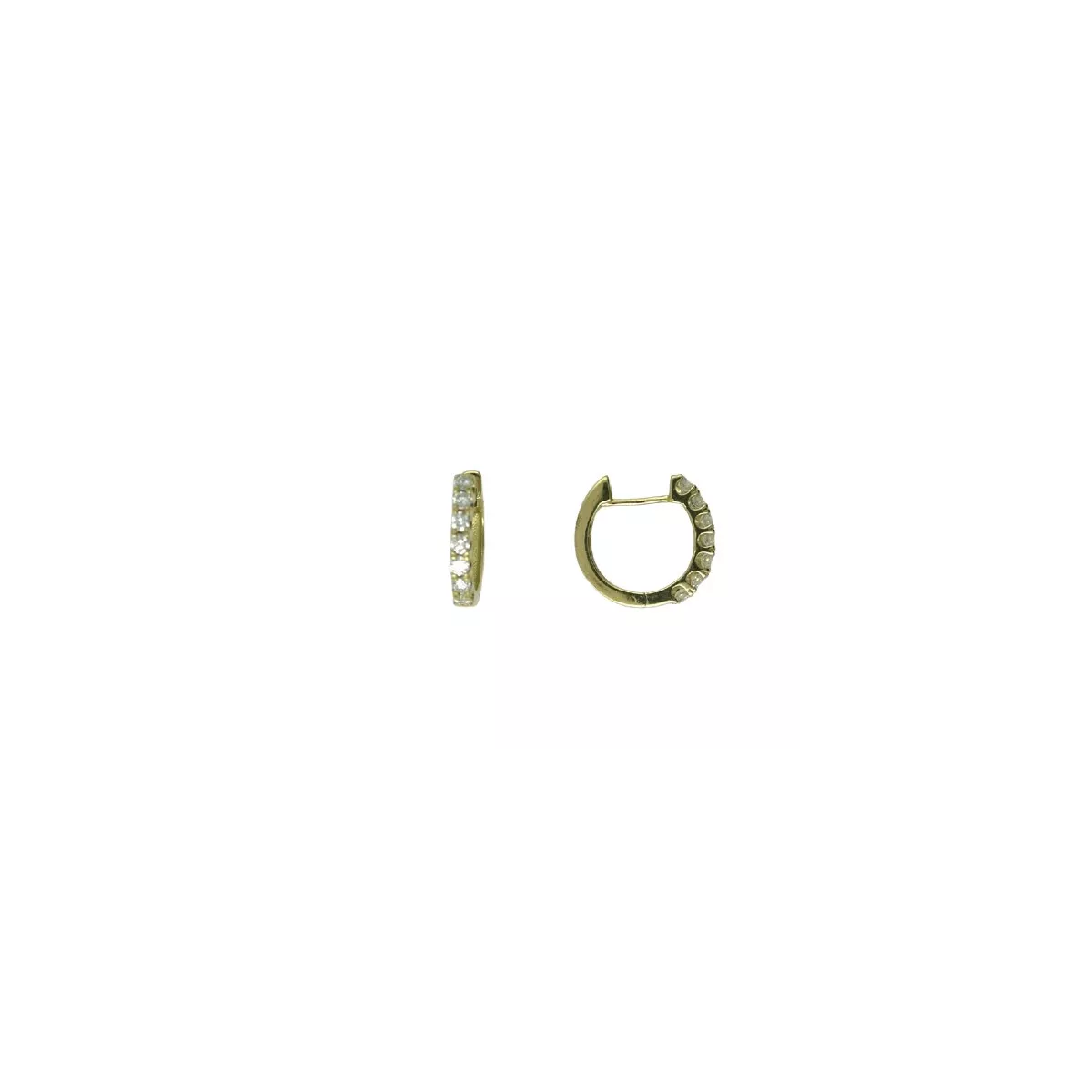 Arracades or groc 18k brill-0.50k diametre 15mm - A35