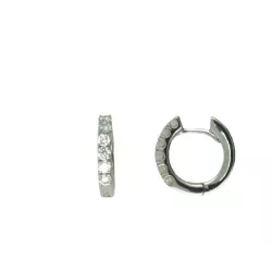 Arracades or blanc 18k brill.0.66k diametre 15mm - B64