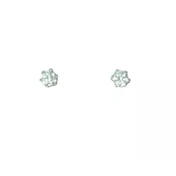 Arracades boto or blanc 18k 2bri-0.40k - 675122