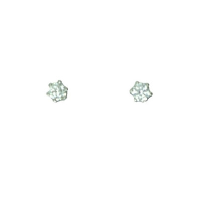 Arracades boto or blanc 18k 2bri-0.40k - 675122