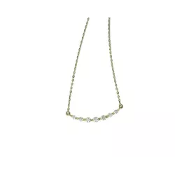 Collar or groc 18k tira brill.0.22k cadena 42cm - JCOB0342