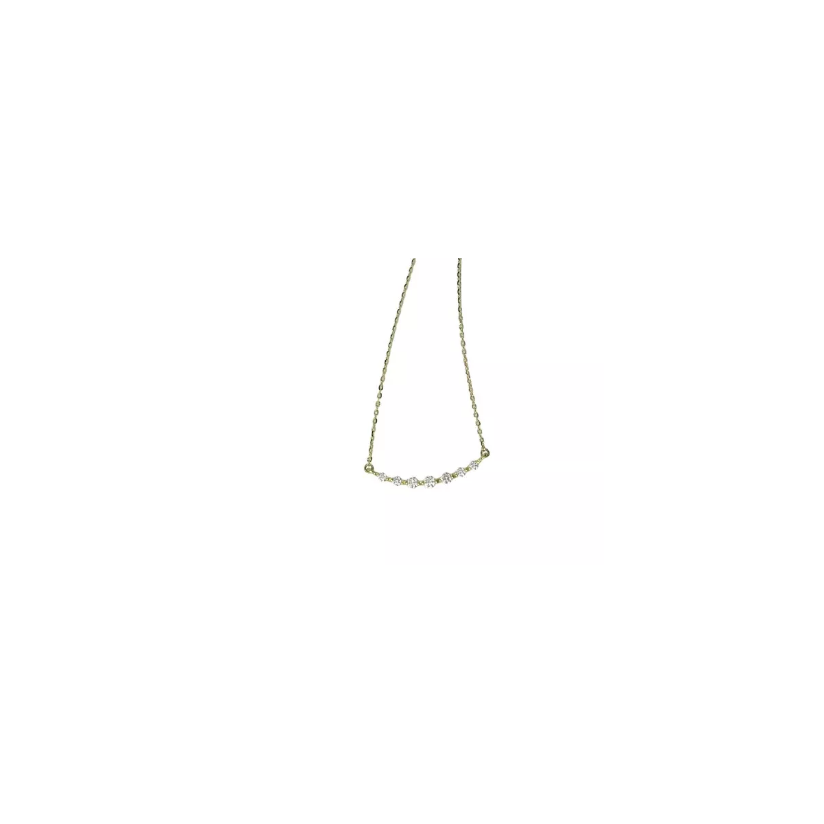 Collar or groc 18k tira brill.0.22k cadena 42cm - JCOB0342