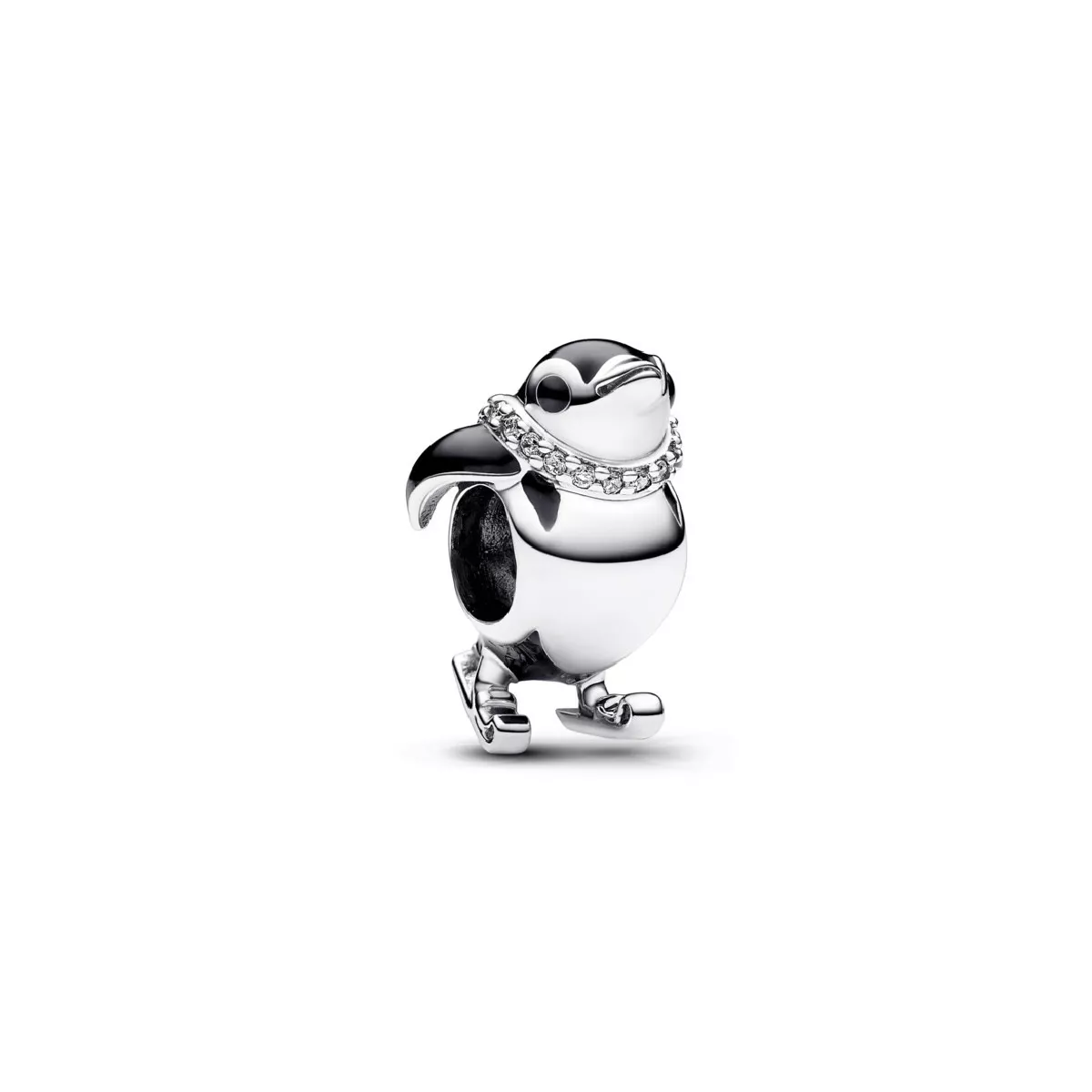 Charm Pandora pingui plata esmalt negre zircon - 792988C01