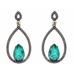 Arracades Bohemme plata or zircon xampany quars - 7TEA020E