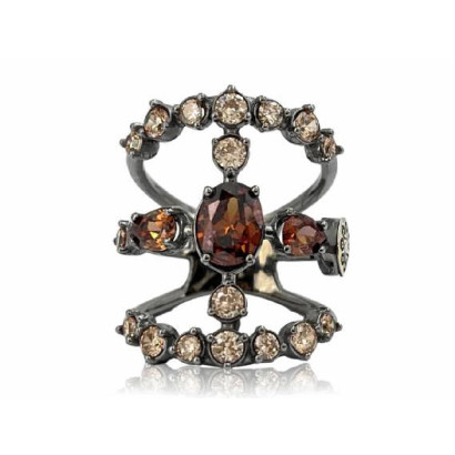 Sortija Bohemme plata oro y circon - 7SHE022RB00