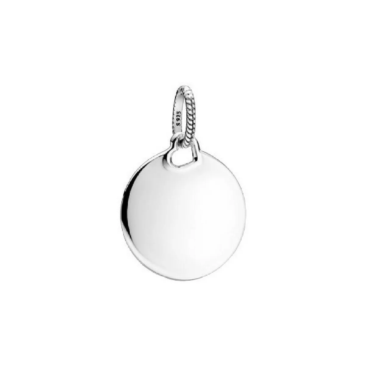 Penjoll placa Pandora plata rodona - 398610C00