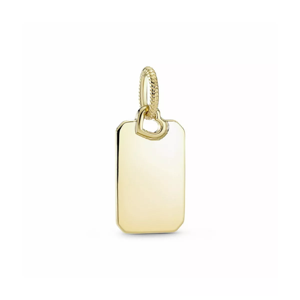 Penjoll placa Pandora 14k gold-plated rectangular - 368611C00