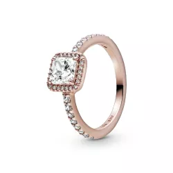Anell Pandora plata 14k rose gold-plated zircon - 188862C01
