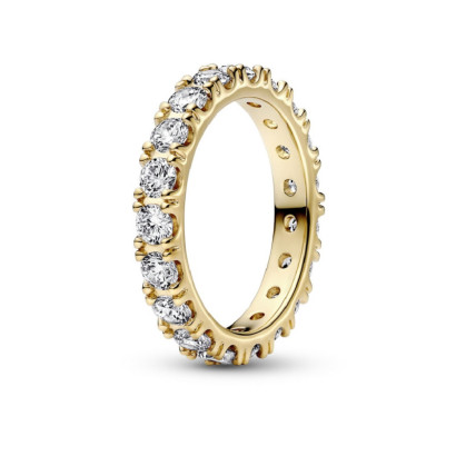 Anillo Pandora plata gold 14k circon  - 160050C01