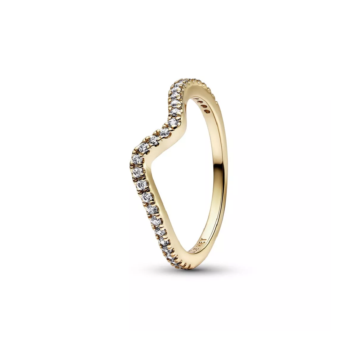 Anell Pandora plata gold-plated zircon onda - 162539C01