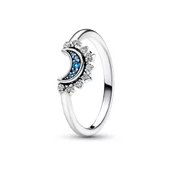 Anell Pandora plata zircon blau lluna - 192675C01