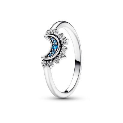 Anillo Pandora plata luna sol circon - 192675C01