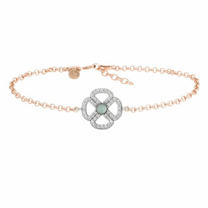 Polsera Sunfield plata rose zircon quars - PU064503