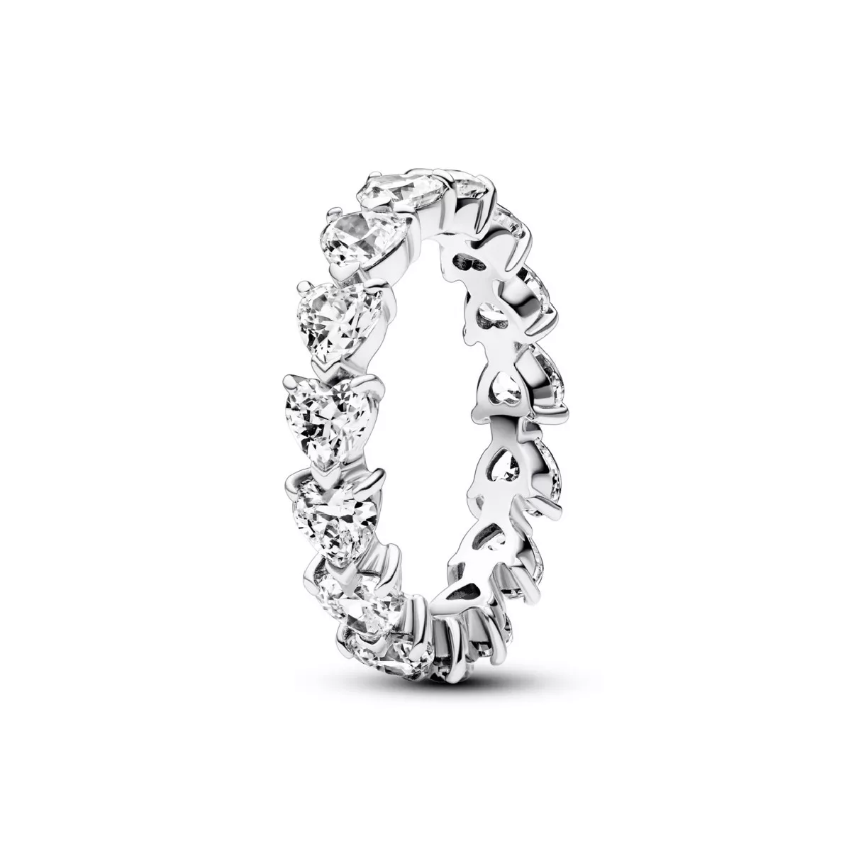 Anillo Pandora corazones plata circon - 193103C01