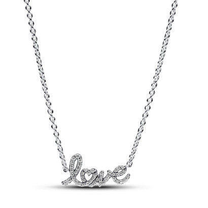 Collar Pandora love plata circon - 393076C01-45