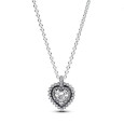 Collar Pandora cor plata zircon - 393099C01-45