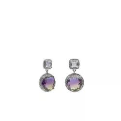 Arracades plata zircon colors - 19594-R-A