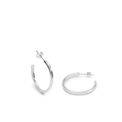 Arracades criolla plata 29mm diametre - 17616-W-A