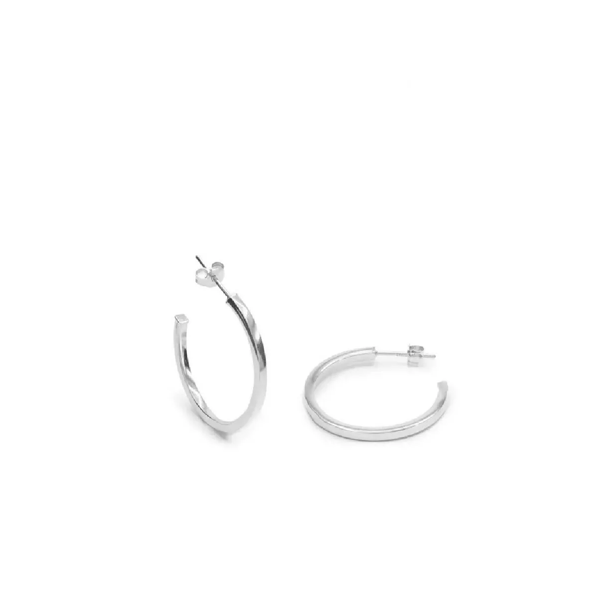 Arracades criolla plata 29mm diametre - 17616-W-A