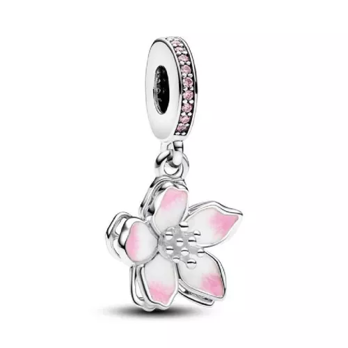 Charm Pandora plata flor esmalt i zircon - 790667C01