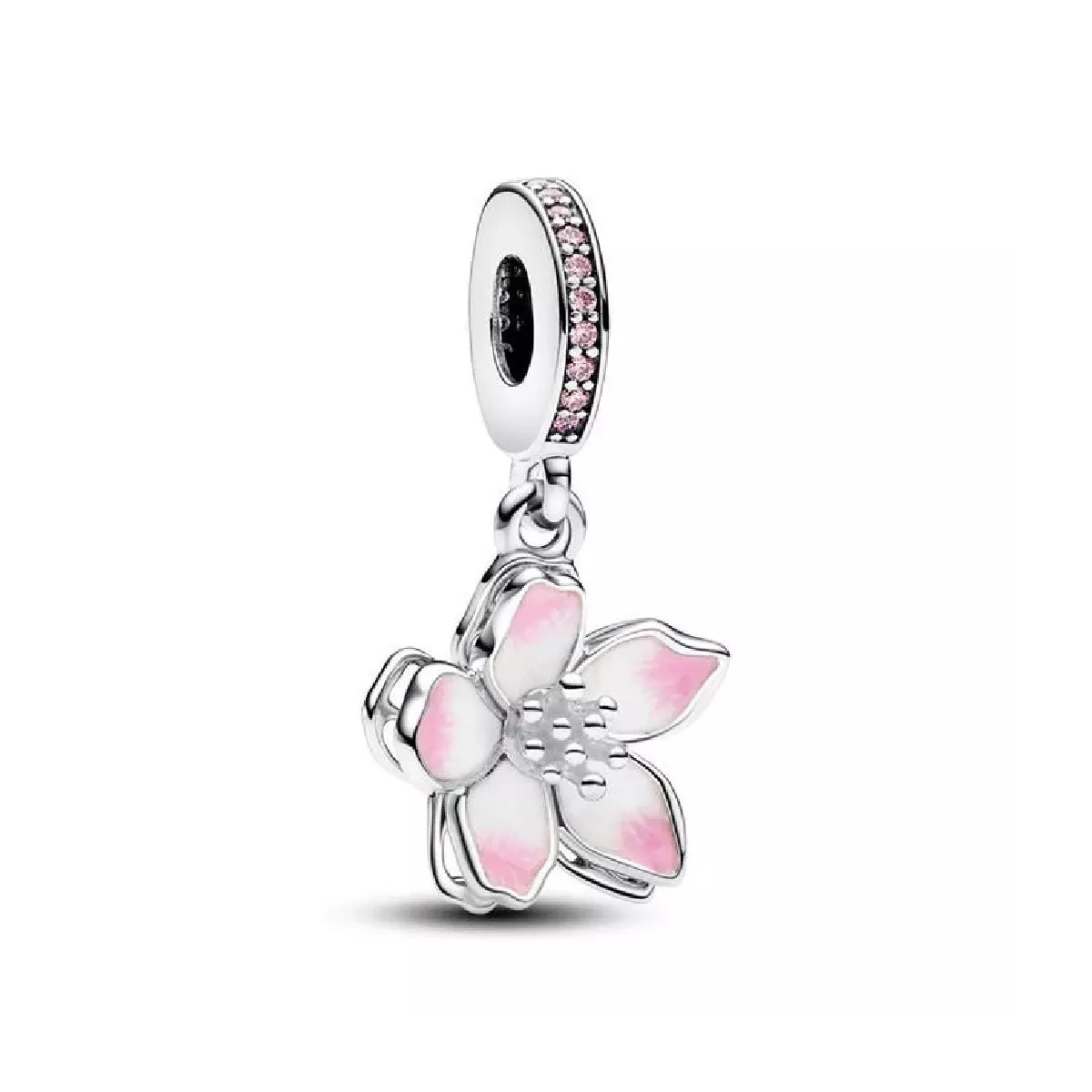 Charm Pandora plata flor esmalt i zircon - 790667C01