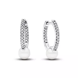Arracades Pandora plata zircon i perla - 293171C01