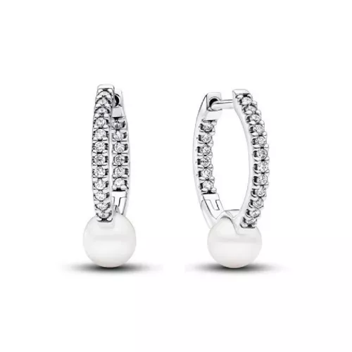 Arracades Pandora plata zircon i perla - 293171C01