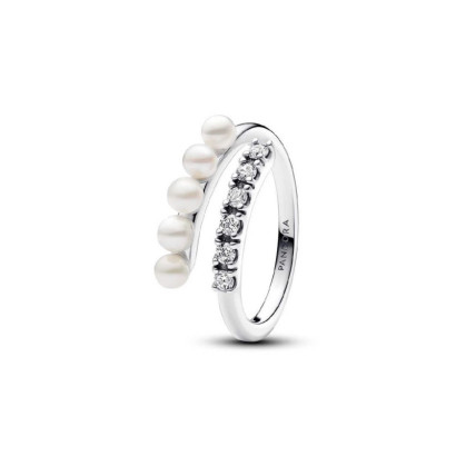 Anillo Pandora plata circon y perlas - 193145C01