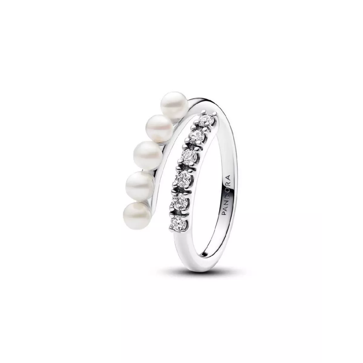 Anillo Pandora plata circon y perlas - 193145C01