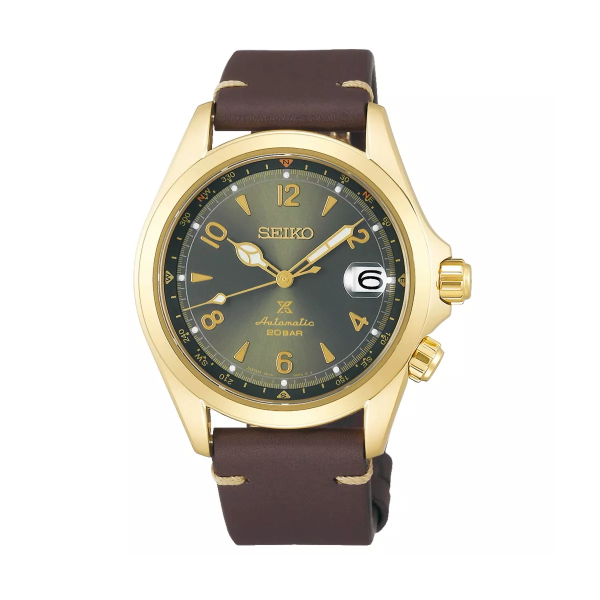 Rellotge Seiko Prospex Alpinist sunbeam Forest corretja pell - SPB210J1