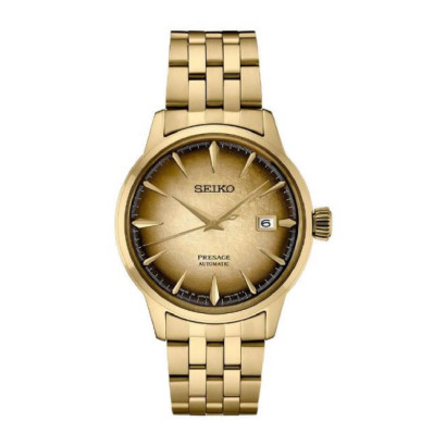 Reloj Seiko Presage Cocktail automatico cal.4R35 40mm diametro de caja chapado 100m water resistant  - SRPK48J1