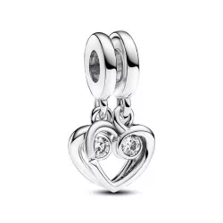 Charm Pandora cor doble plata zircon - 793232C01