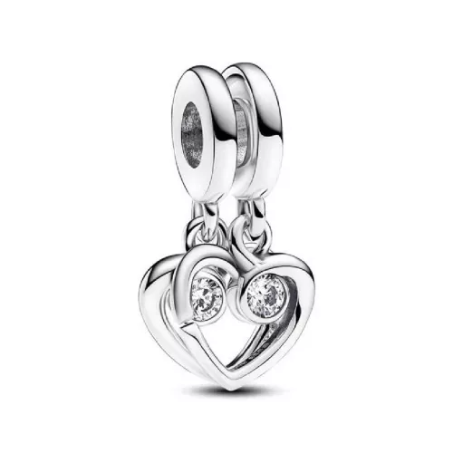 Charm Pandora cor doble plata zircon - 793232C01