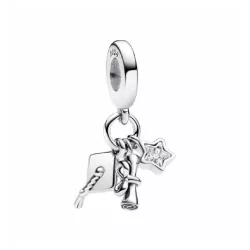 Charm Pandora plata graduacio - 793240C01