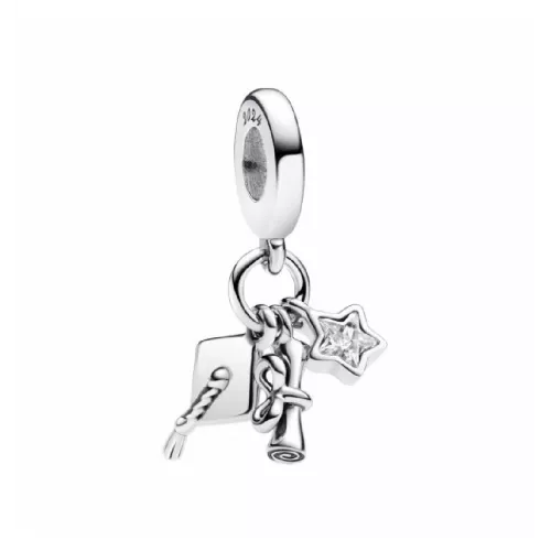 Charm Pandora plata graduacio - 793240C01