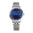 Reloj Raymond Weill Toccata 11 brillantes 34mm de diametro de caja cristal zafiro 50m  water resistant acero - 5385-ST-50081