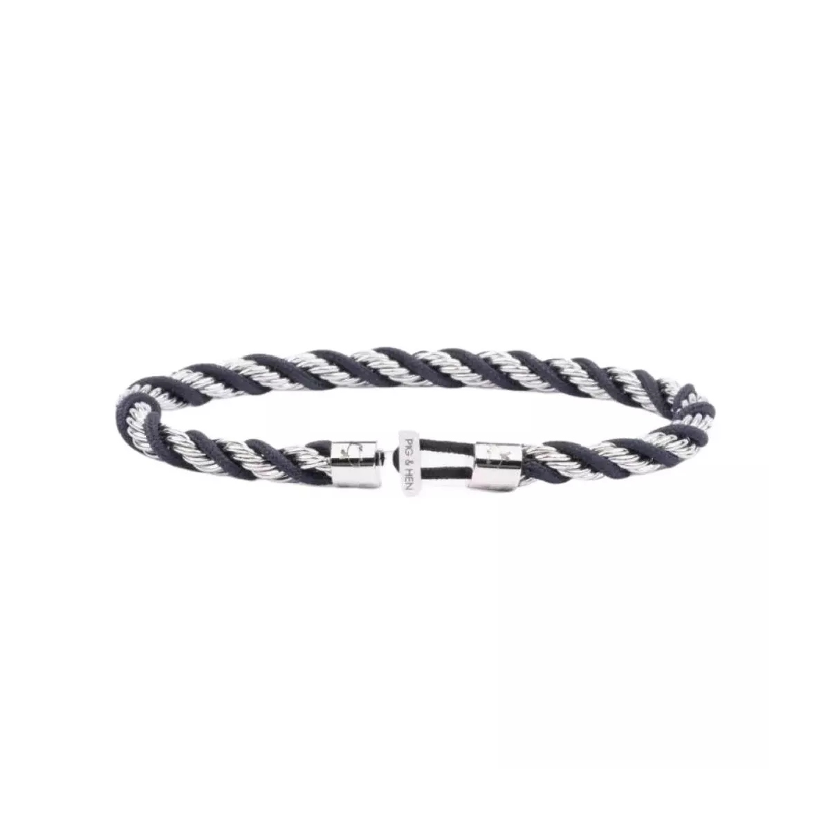 Polsera Pig&Hen Catena Twisted acer nylon blaumari - P50-163000