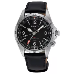 Rellotge Seiko Alpinist GMT cal.6R54 corretja pell negra - SPB379J1
