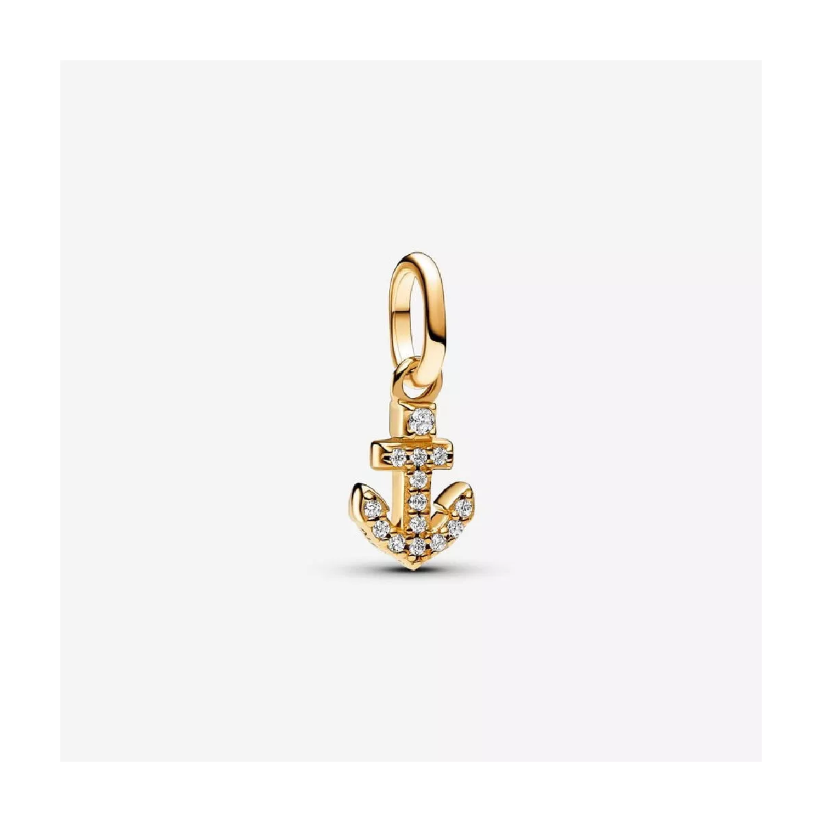 Charm Pandora plata xapada ancora zircon - 763369C01