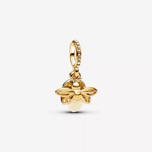 Charm Pandora plata baño oro 14k luciernaga - 769352C01